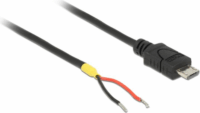 Delock 85306 Tápkábel Raspberry Pi-hez MicroUSB-B - 2 db nyitott vezeték 15 cm