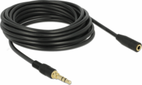 Delock Sztereó hosszabbító kábel 5m (3.5mm jack apa - 3.5mm jack anya)