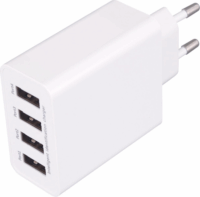 Home Hálózati 4xUSB töltő (5V / 5A) Fehér