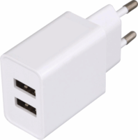 Home Hálózati 2xUSB töltő (5V / 2400mA) Fehér