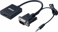 Akasa VGA - HDMI adapter audio kábellel USB táppal