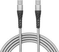 Delight USB-C apa - USB-C apa Adat- és töltőkábel 2m - Fehér