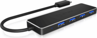 RaidSonic Icy-box IB-HUB1410-C3 USB 3.0 Type-C HUB (4 port) Fekete