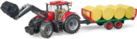 Bruder Case IH Optum 300CVX Bálaszállító pótkocsival (1:16) - Színes