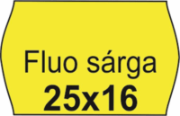 Fluo 25 x 16 mm Árazószalag - Citrom (10 tekercs)