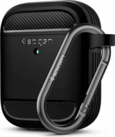 Spigen Rugged Armor Apple Airpods tok - Fekete