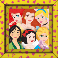 Clementoni Disney hercegnők - 60 darabos keretes puzzle