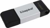Kingston 256GB DataTraveler 80 USB Type-C Pendrive - Fekete/Ezüst