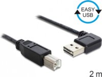 Delock EASY-USB 2.0 -A apa hajlított > USB 2.0-B apa kábel, 2 m