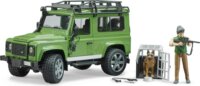 Bruder Land Rover Defender: Erdész terepjáróval és kiegészítőkkel