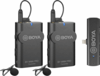Boya BY-WM4 Pro-K4 Univerzális vezetéknélküli mikrofon szett (2 adó + vevő)