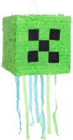 Godan Minecraft: Zöld Pixel Pinata - 28 x 28 x 28 cm