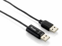 Equip USB2.0 apa - USB-A apa Adatkábel 1.80m - Fekete