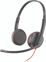 Plantronics Blackwire C3225 Headset Fekete/Piros