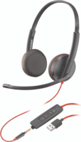Plantronics Blackwire C3225 Headset Fekete/Piros