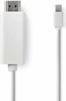 Nedis Mini DisplayPort - HDMI kábel 2.0m Fehér