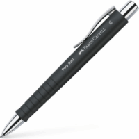 Faber-Castell Poly Ball nyomógombos fekete golyóstoll - 0.5mm / Kék