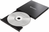 Verbatim 43886 Slimline Külső USB Type-C 3.2 CD/DVD író - Fekete