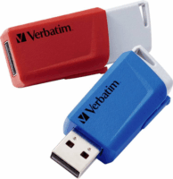Verbatim 32GB Store 'n' Click USB 3.2 Pendrive - Piros-Kék