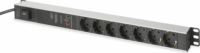 Digitus 220V RACK hálózati elosztó 7 aljzat túlfeszültség védelem 0U 2.0m