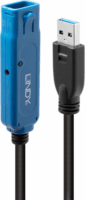 Lindy Pro USB 3.0 Aktív hosszabbító kábel 8m - Fekete
