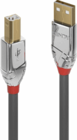 Lindy Cromo Line USB3.0-A apa - MicroUSB-B apa Ádat- és töltőkábel 2m - Szürke