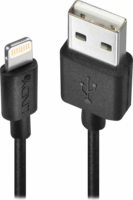 Lindy USB apa - Lightning apa Adat- és töltőkábel 3m - Fekete