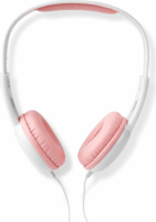 Nedis HPWD4200PK Vezetékes Fejhallgató Rózsaszín / Fehér