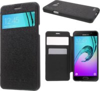 Mercury Wow Bumper Samsung Galaxy A5 (2016) Flip Tok - Fekete textil mintás