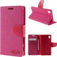 Mercury Canvas Diary Sony Xperia Z5 Flip Tok - Rózsaszín