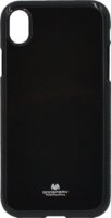Mercury Goospery Apple iPhone XR Szilikon Védőtok - Fekete csillámporos