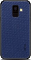 Mofi Honor Samsung Galaxy A6 (2018) Védőtok - Sötétkék fonott mintás