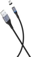 XO NB125 USN apa - USB-C apa Mágneses adat- és töltőkábel 1m - Fekete