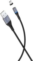 XO NB125 USN apa - USB-C apa Mágneses töltőkábel 1m - Fekete