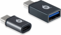 Conceptronic USB-A / USB-C - Micro USB 3.0 adapter