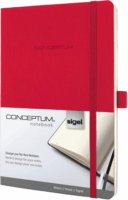 Sigel Conceptum 97 lapos A5 vonalas jegyzetfüzet - Piros