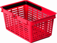 Durable műanyag bevásárlókosár - Piros