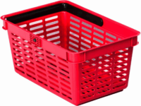 Durable műanyag bevásárlókosár 19L - Piros