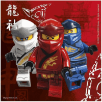 Lego Ninjago szalvéta 33 x 33