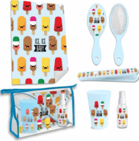 Kids Euroswan Jégkrém mintás neszesszer szett átlátszó táskában (5 darab)