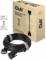 Club3D DVI-D - DVI-D kétirányú kábel 10.0m Fekete