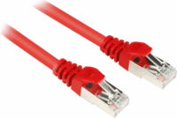 Sharkoon S/FTP CAT7a Patch kábel 5m Piros