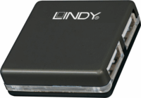 LINDY 42742 USB 2.0 HUB (4 port) Fekete