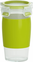 Emsa CLIP & GO 450ml BPA Mentes Hordozható Smoothie Műanyag Bögre - Zöld