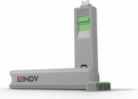 Lindy USB-C Portblokkoló (kulccsal) Zöld - 4db