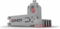 Lindy USB Portblokkoló (kulccsal) Pink - 4db