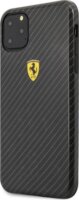 Ferrari Scuderia Apple iPhone 11 Pro Max Védőtok - Fekete karbon mintás