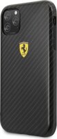 Ferrari Scuderia Apple iPhone 11 Pro Védőtok - Fekete karbon mintás