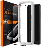 Spigen Glastr Alignmaster 2.5D Apple iPhone XR / 11 Edzett üveg kijelzővédő - Fekete