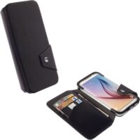 Krusell FlipWallet Kalmar Samsung Galaxy S6 EDGE / S6 Flip Tok - Fekete